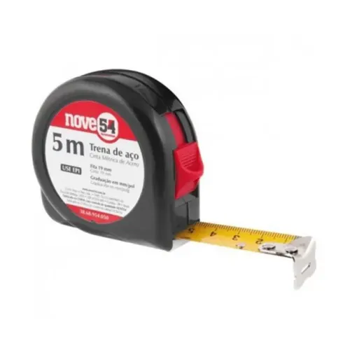 Trena de Aço com Trava 5 metros x 12,5mm Hobby Nove54