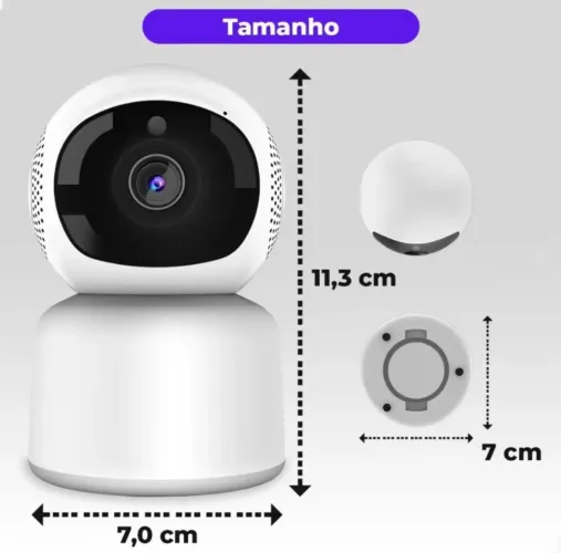 Babá eletrônica Robô Câmeras De Segurança WiFi Inteligente 1080p Visão Noturna