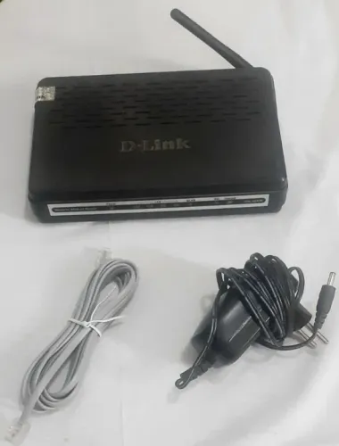 Roteador D-Link modelo DSL-2640B sem fio com 4 portas