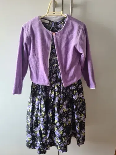 Vestido de Festa com Bolero (casaco) Infantil Casa de Abelha