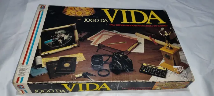 Antigo jogo de tabuleiro jogo da vida estrela completo 