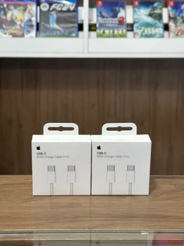 Cabo Carregador IPhone 15 / MacBook 60W Novo Original Parcelado Sem Juros