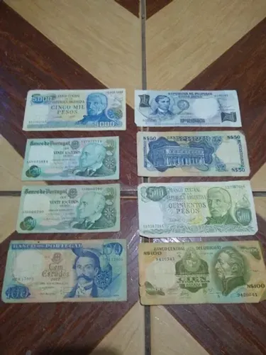Cédulas antigas de Portugal, Argentina e Brasil