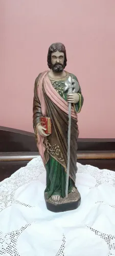 IMAGEM DE SÃO JUDAS TADEU EM GESSO 
