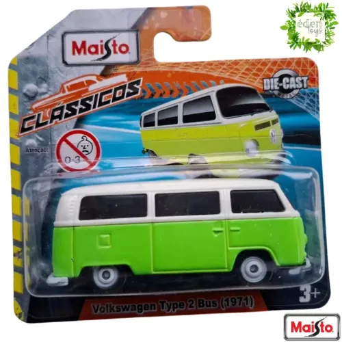 Carrinho Maisto Kombi Samba verde (cód 457)