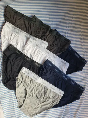 Cueca slip Mash 100% algodão Tamanho M (8 unidades)