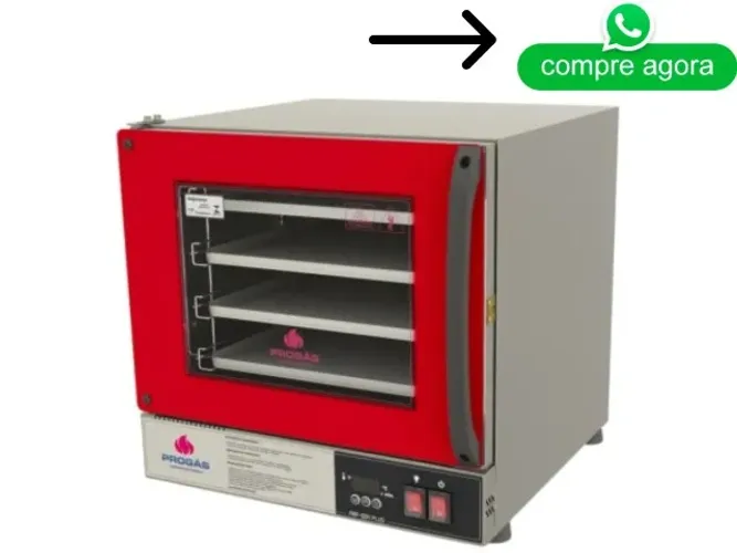 Forno Turbo Elétrico Fast Oven Digital Vermelho Progás 127/220V