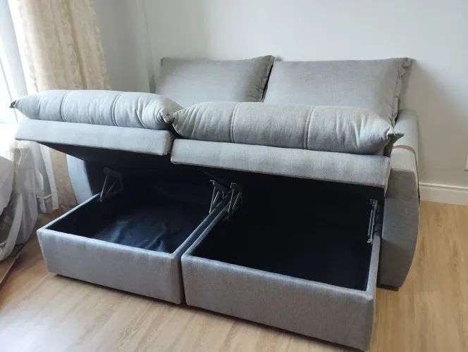 Sofá NOVO sem caixaria com Baú no 2 m