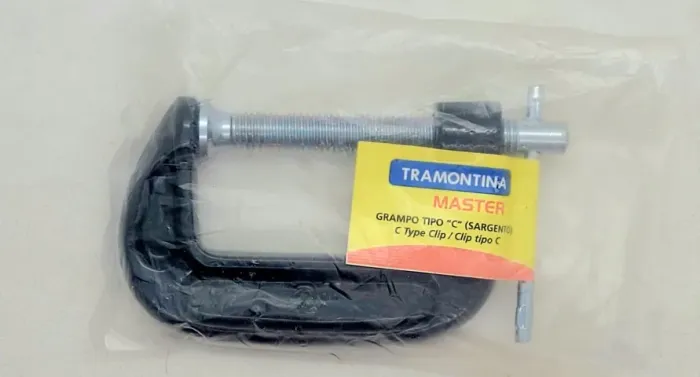 Oferta. Grampo Tipo C 2 Polegadas Tramontina Com Corpo Em Ferro Fundido