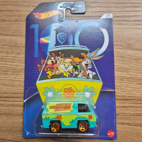 Carro Hot Wheels Mystery Machine Scooby-Doo 100 Anos Warner Bros