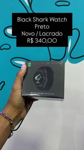 Smartwatch Black Shark - Preto - R$ 340,00 | Novo / Lacrado | Loja Fisica