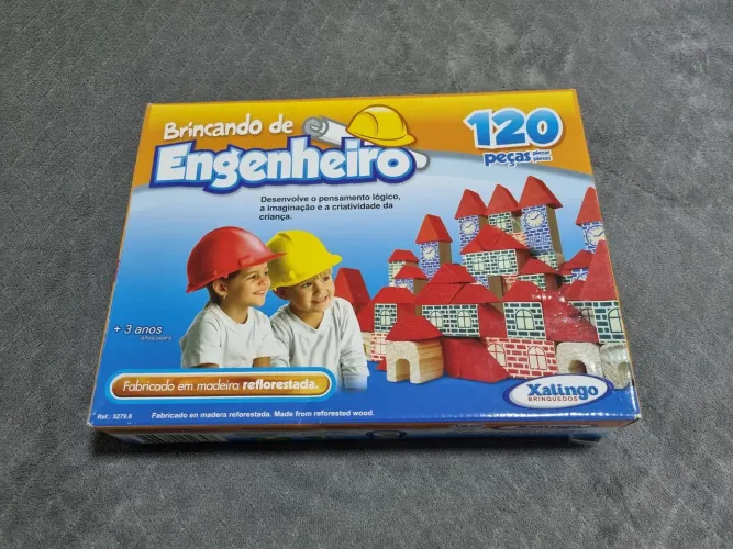 Brinquedo Engenheiro de Blocos - 120 Peças