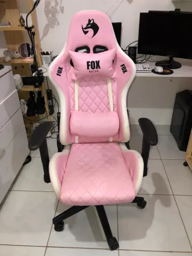 Cadeira gamer Fox rosa