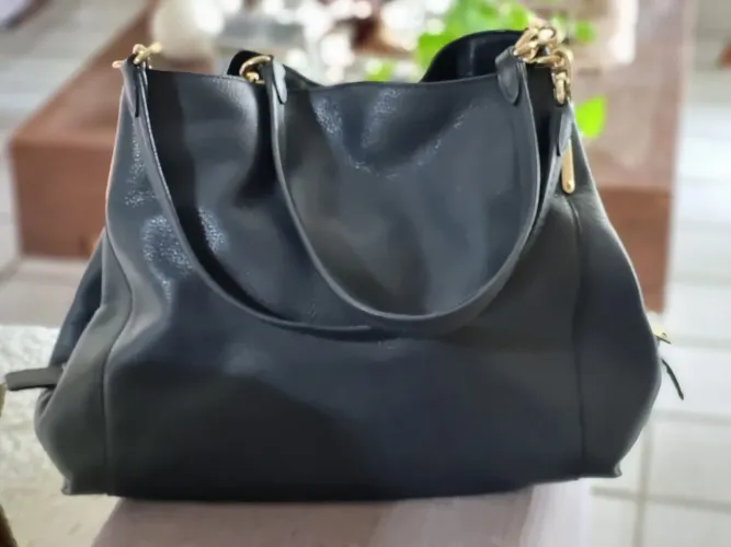 Bolsa Coach original azul marinho 