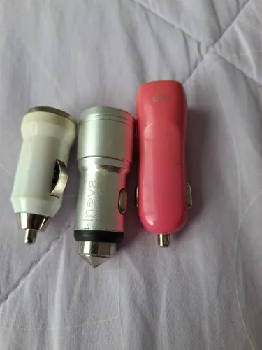 Carregadores de carro para celular - 3 peças