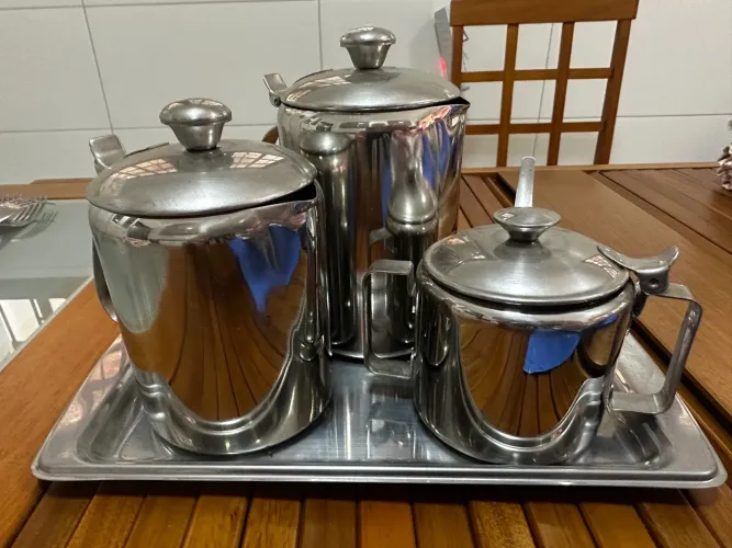 Conjunto Para Chá E Café 5 Peças em Inox Brinox
