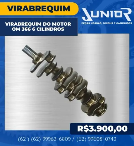 Virabrequim do Motor OM 366 6 Cilindros