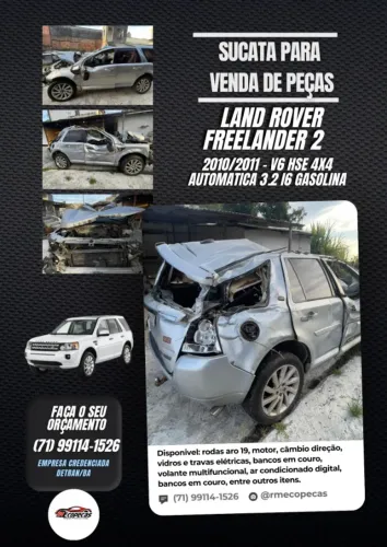 Sucata venda de Peças Land Rover Freelander 2 6Cil 3.2 HSE i6 4x4 2010/11