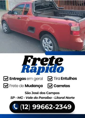 Fretes carreto,tira entulhos Preço Justo SJC(orçamento imbatível)
