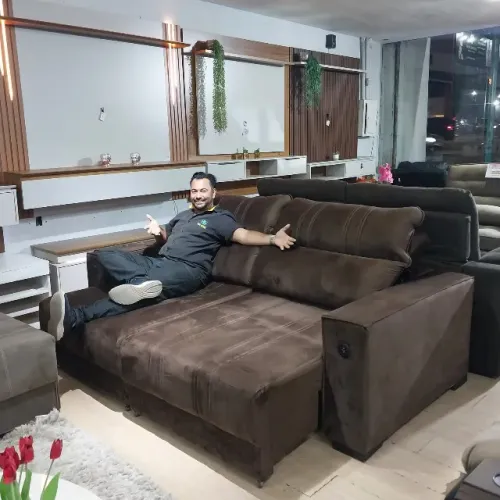Sofá Retrátil 3 Lugares - Conforto e Estilo