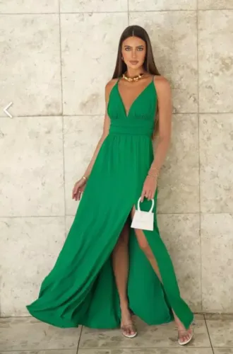 Vestido longo de festa_tam P