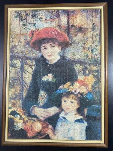 Quadro de Quebra-Cabeças : As duas irmãs.