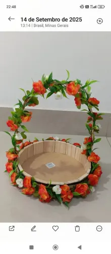Cesta florista casamento 