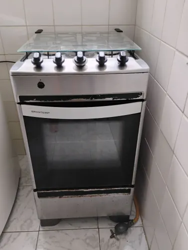 Fogão Brastemp Inox automático 4 bocas