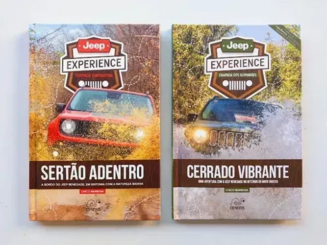 Kit 2 Livros Jeep Experience 4x4 - Chapada Guimarães, Chapada Diamantina, Turismo Off Road