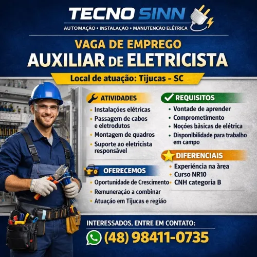 Vaga de emprego em tijucas 