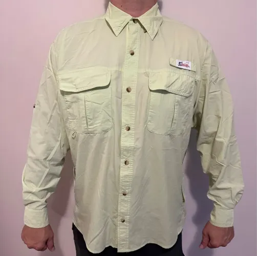 Camisa de pesca word wide sportsman importada comprada na Bass Pro Shops
