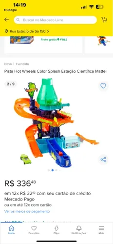 Pista Hot Wheels Color Splash Estação Científica Mattel
