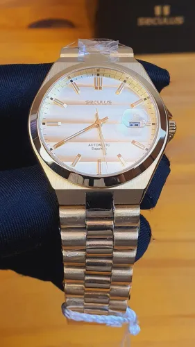 Seculus Automatic lançamento! Cor dourado safira 