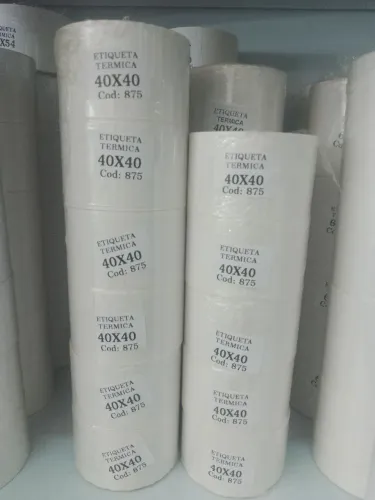 Etiquetas térmicas 40x40 - NOVAS