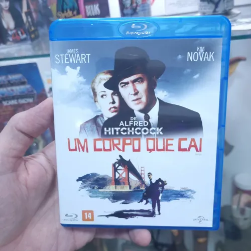 Blu-ray Alfred Hitchcock Um Corpo Que Cai Inclui Card e Dublagem Clássica RARO