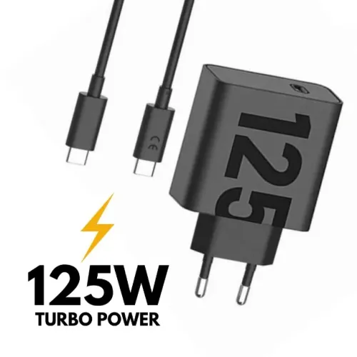 Carregador Turbo Completo Fonte + Cabo para Celular Motorola 125w Original
