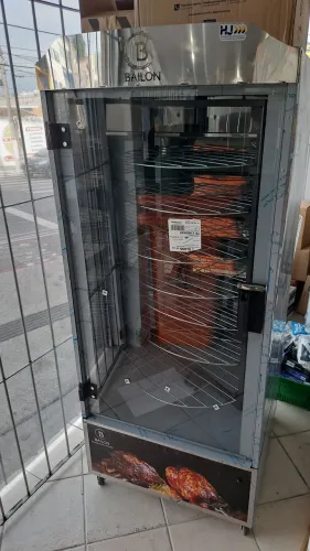 A. Assadeira de frango máquina forno giratório 120kgBailon