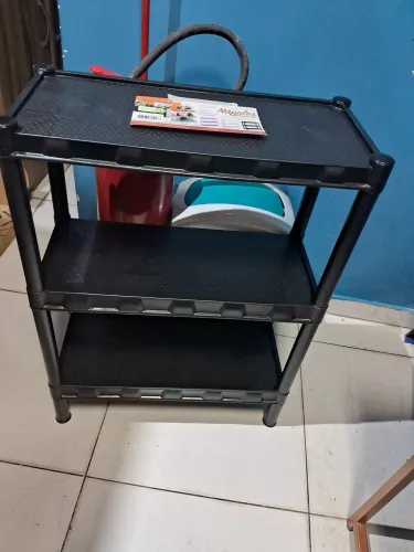 Estante Organizadora Plástica Preta - Nova