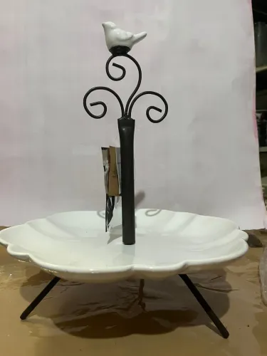 Prato para doces base ferro