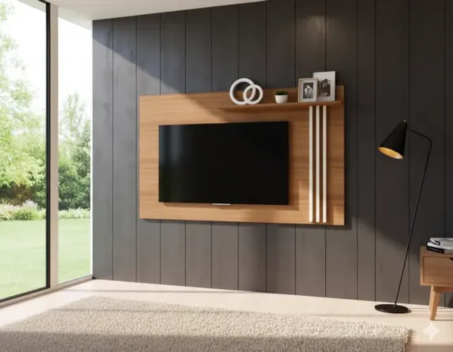 Oferta Painel Cross Cedro/Off White(PRODUTO NOVO)