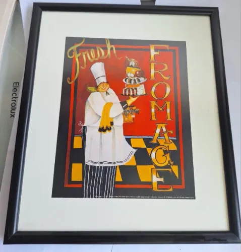 Quadro decorativo para cozinha. Importado. Medidas: 32 cm largura x 38 cm altura