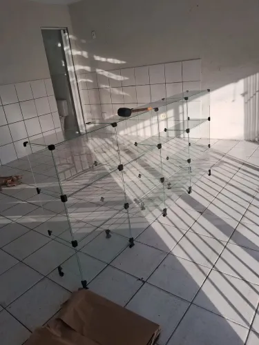 Balcão de vidro expositor para lojas 