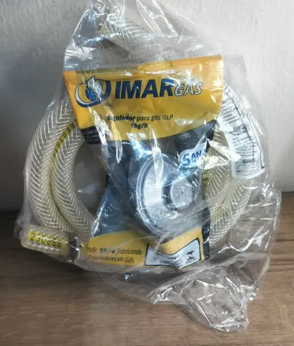 Registro de Gás Cozinha + Mangueira + Abraçadeiras