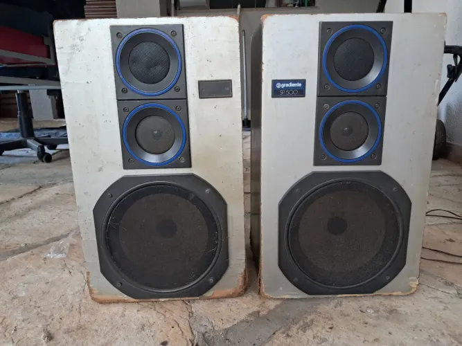 Par Gradiente SP-500 Originais - Para Restauração - Falantes Perfeitos. 