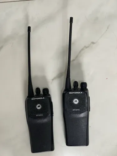Kit 2 Rádio Comunicador Motorola EP450S Profissional + Carregadores