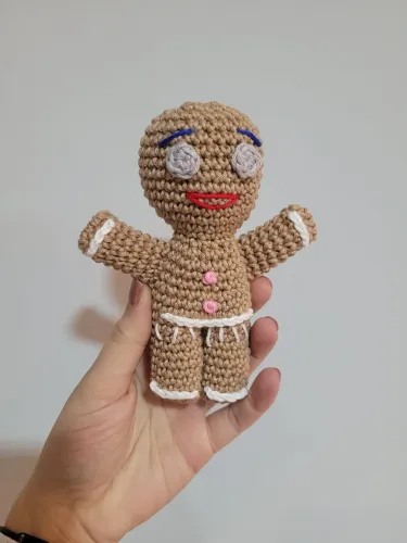Biscoito do Shrek Amigurumi