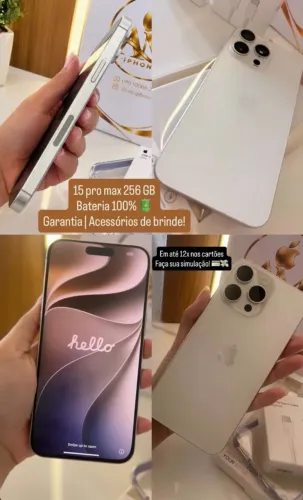15 pro max 256 GB / garantia e acessórios de brinde