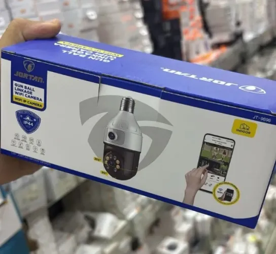 CAMERA LAMPADA WIFI LENTE DUPLA