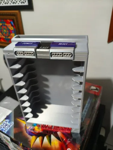 Suporte para cartuchos Super Nintendo