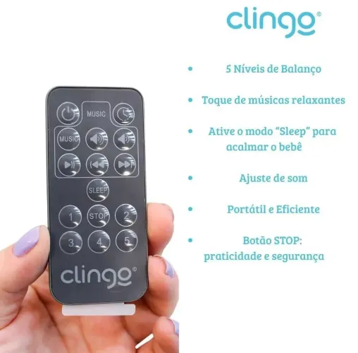 Cadeira de balanço automática bebê 
